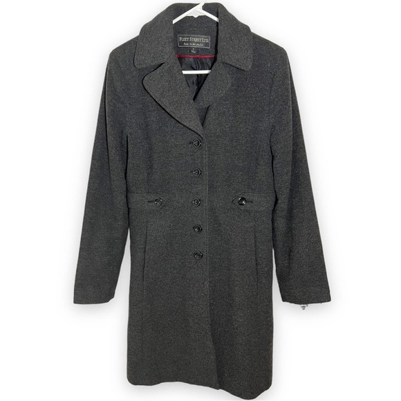 Fleet Street Y2K Ltd. Wool Blend Peacoat - Picture 1 of 4